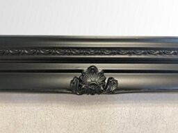 Downton Interiors Extra Large Black Wood Frame Wall Mirror 106Cm - thumbnail 5