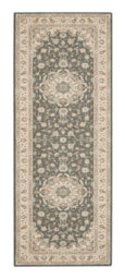 Grey Bordered Traditional Wool Rug For Living Room, Bedroom - 251Cm X 343Cm - thumbnail 9