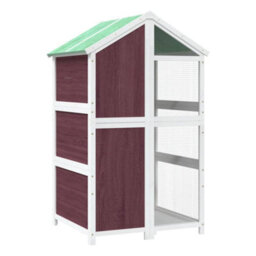 Walplus Bird House Mocha 97X81X152 Cm Solid Wood Pine - thumbnail 6