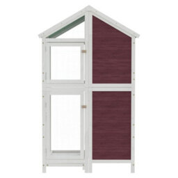 Walplus Bird House Mocha 97X81X152 Cm Solid Wood Pine - thumbnail 3
