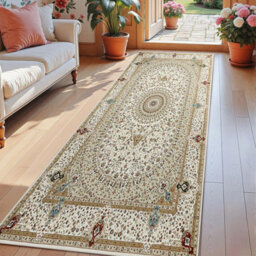 Ameha Turkish Willow Beige Cashmere  Rugs Non Slip Area Rug Living Room Bedroom Large Mats 80 X 150 Cm - thumbnail 4