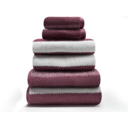 Gc Gaveno Cavailia Stripe Bath Sheets 90X140 Towels Pink Set Of 2 Fast Drying & Water Absorbent Hotel Quality Cotton Towels Set - thumbnail 2