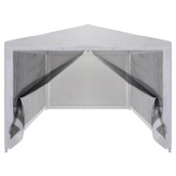 Walplus Party Tent Garden Gazebo Canopy With 4 Mesh Sidewalls 3X3 M - thumbnail 3
