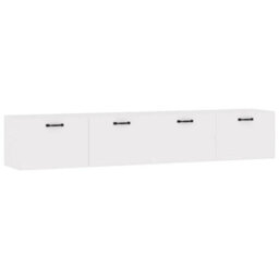 Berkfield Wall Cabinets 2 Pcs White 100X36.5X35 Cm Engineered Wood - thumbnail 2