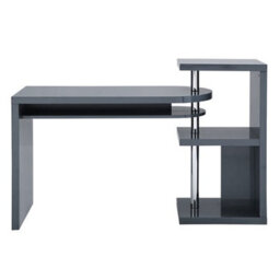 Furniture in Fashion Sydney High Gloss Rotating Home And Office Laptop Desk In Grey - thumbnail 3