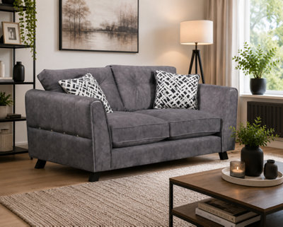 SC FURNITURE LIMITED Grey Fabric 2 Seater Sofa Ankora - image 1