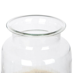 Beliani Flower Vase Bhature Glass 30 Cm Multicolour - thumbnail 4