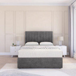 "Sloomy 3Ft Manhattan Divan Bed Base Steel Plush ,no Drawers & 26"" Struts Headboard - Single" - thumbnail 2