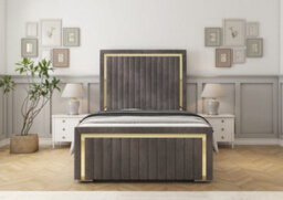 Comfort Beds Boston Gold Slate Naples Bed Frame - thumbnail 2
