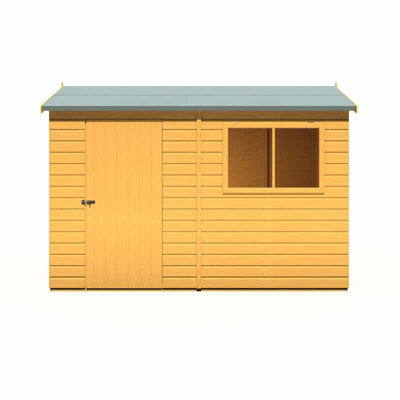 Shire Lewis 10 X 8 Feet Single Door Reverse Apex Style D Shed - L256.6 X W311.4 X H220.7 Cm - image 1