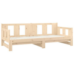 Walplus Pull-Out Day Bed Without Mattress Solid Wood Pine 2X80X200 Cm - thumbnail 7