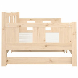 Walplus Pull-Out Day Bed Without Mattress Solid Wood Pine 2X80X200 Cm - thumbnail 9