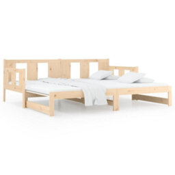Walplus Pull-Out Day Bed Without Mattress Solid Wood Pine 2X80X200 Cm - thumbnail 6