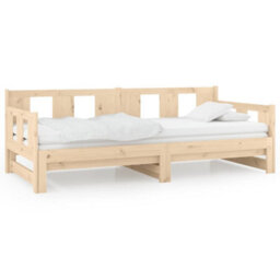 Walplus Pull-Out Day Bed Without Mattress Solid Wood Pine 2X80X200 Cm - thumbnail 2