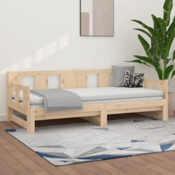 Walplus Pull-Out Day Bed Without Mattress Solid Wood Pine 2X80X200 Cm - thumbnail 1