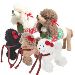 Urbn-Living Cute Poodle Dog Puppy Christmas Décor Plush Toy Children Gift 31Cm Assorted - thumbnail 5