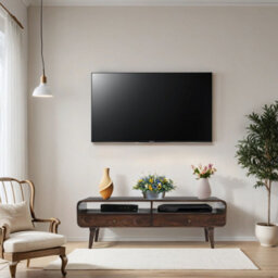 Aertona Dark Mango Wood Large Tv Stand With 2 Drawers - thumbnail 7