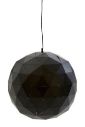 Orsina Large Black And Copper Pendant Light, Modern Geometric Pendant Ceiling Lamp, Black Metal Pendant Light - thumbnail 4