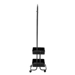 Living And Home Black Nordic-Style Double-Layered Modern Floor-Standing Clothes Rack For Home Bedrooms, 43Cm (W) X 30Cm (D) X 150Cm (H) - thumbnail 6