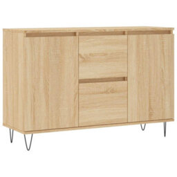 Vidaxl Sideboard Sonoma Oak 101.5X35X70 Cm Engineered Wood - thumbnail 2