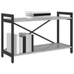 Berkfield Bookcase Grey Sonoma 80 X 30 X 48.5 Cm Engineered Wood - thumbnail 3