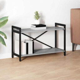 Berkfield Bookcase Grey Sonoma 80 X 30 X 48.5 Cm Engineered Wood