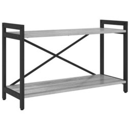 Berkfield Bookcase Grey Sonoma 80 X 30 X 48.5 Cm Engineered Wood - thumbnail 2
