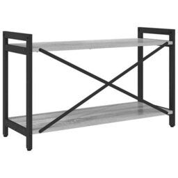Berkfield Bookcase Grey Sonoma 80 X 30 X 48.5 Cm Engineered Wood - thumbnail 7