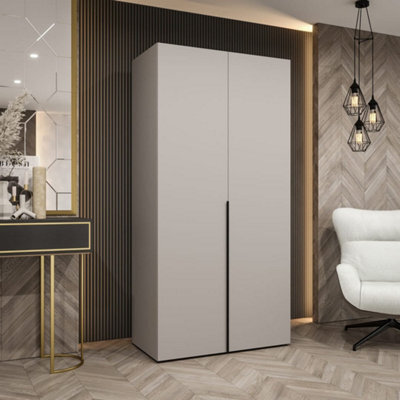 Arte Cashmere Alicante I Hinged Door Wardrobe 100Cm - Subtle Sophistication In A Compact Form - image 1