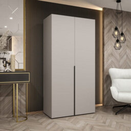 Arte Cashmere Alicante I Hinged Door Wardrobe 100Cm - Subtle Sophistication In A Compact Form