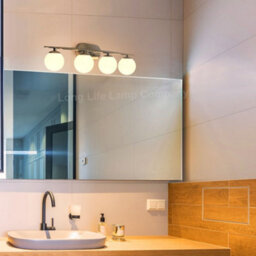 Long Life Lamps Company Modern Indoor 4 Frosted Glass Globe Scone Chrome Wall Light H3081 With Led G9 Warm White - thumbnail 7