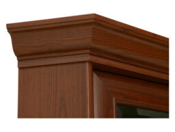 Arte Kent Chestnut Corner Display Cabinet - 60Cm Glass Door Showcase - thumbnail 4