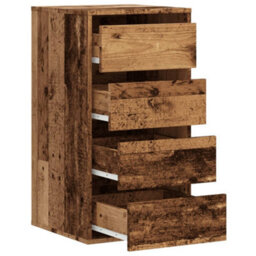 Walplus Corner Chest Of Drawers Old Wood 40X41X76 Cm Engineered Wood - thumbnail 5
