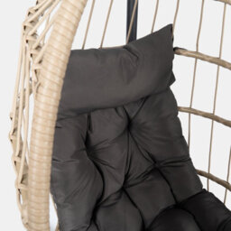 Ohs Folding Hanging Egg Chair Outdoor Garden Patio Swing Pod Seat - Natural - thumbnail 6