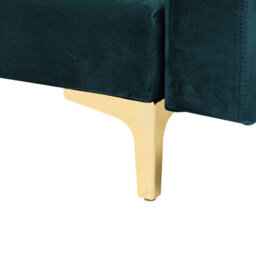 Beliani Sofa Bed 3 Seater Aberdeen Velvet Teal - thumbnail 8