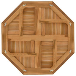 Berkfield Table Top 80X80X2.5 Cm Octagonal Solid Wood Teak - thumbnail 5