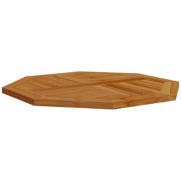 Berkfield Table Top 80X80X2.5 Cm Octagonal Solid Wood Teak - thumbnail 4