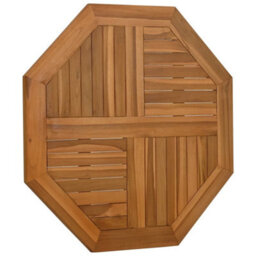 Berkfield Table Top 80X80X2.5 Cm Octagonal Solid Wood Teak - thumbnail 3