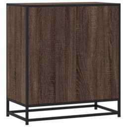 Berkfield Sideboard Brown Oak 68X35X76 Cm Engineered Wood And Metal - thumbnail 7