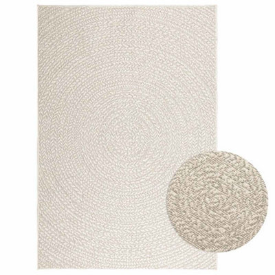 Vidaxl Rug Zizur Cream 120X170 Cm Jute Look Indoor And Outdoor - image 1