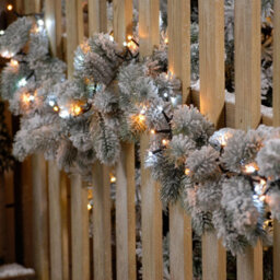 Festive Indoor & Outdoor Flickering 5Ft Christmas Tree Lights 600 White And Warm White Leds - thumbnail 5