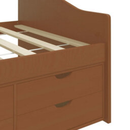 Berkfield 3-Seater Day Bed With Drawers Honey Brown Solid Pinewood 90X200 Cm - thumbnail 8