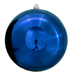 Christmas Tree World 25Cm Blue Bauble Set Shiny/matte (4 Pc) - thumbnail 4