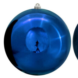 Christmas Tree World 25Cm Blue Bauble Set Shiny/matte (4 Pc) - thumbnail 3