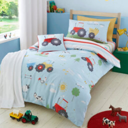Bedlam Farmyard Friends Easy Care Reversible Duvet Cover Set - thumbnail 3