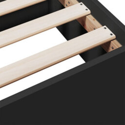 Berkfield Bed Frame With Drawers Without Mattress Black 75X190 Cm Small Single - thumbnail 9