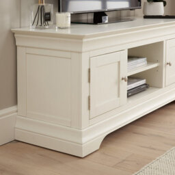 The Furniture Market Wilmslow White Painted Widescreen Tv Unit Stand Up To 60 Tv Size - thumbnail 7