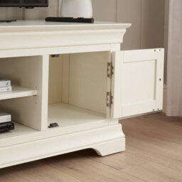 The Furniture Market Wilmslow White Painted Widescreen Tv Unit Stand Up To 60 Tv Size - thumbnail 6