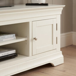 The Furniture Market Wilmslow White Painted Widescreen Tv Unit Stand Up To 60 Tv Size - thumbnail 5