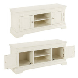 The Furniture Market Wilmslow White Painted Widescreen Tv Unit Stand Up To 60 Tv Size - thumbnail 8